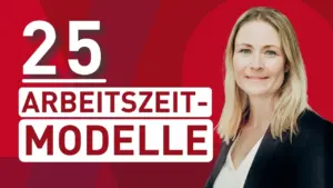 Viktoria Beißwenger, Prokuristin bei nowinta, neben dem Schriftzug „25 Arbeitszeitmodelle“